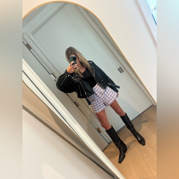 Veronica Beard patterned Jacket with Plaid Shorts - Picture 6 of 7